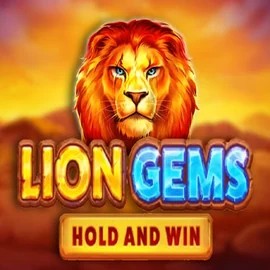 Lion Gems Hold and Win slot logo by Playson at Fatpirate Casino