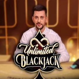 Unlimited Blackjack game by Ezugi – logo hosted on Fatpirate Casino